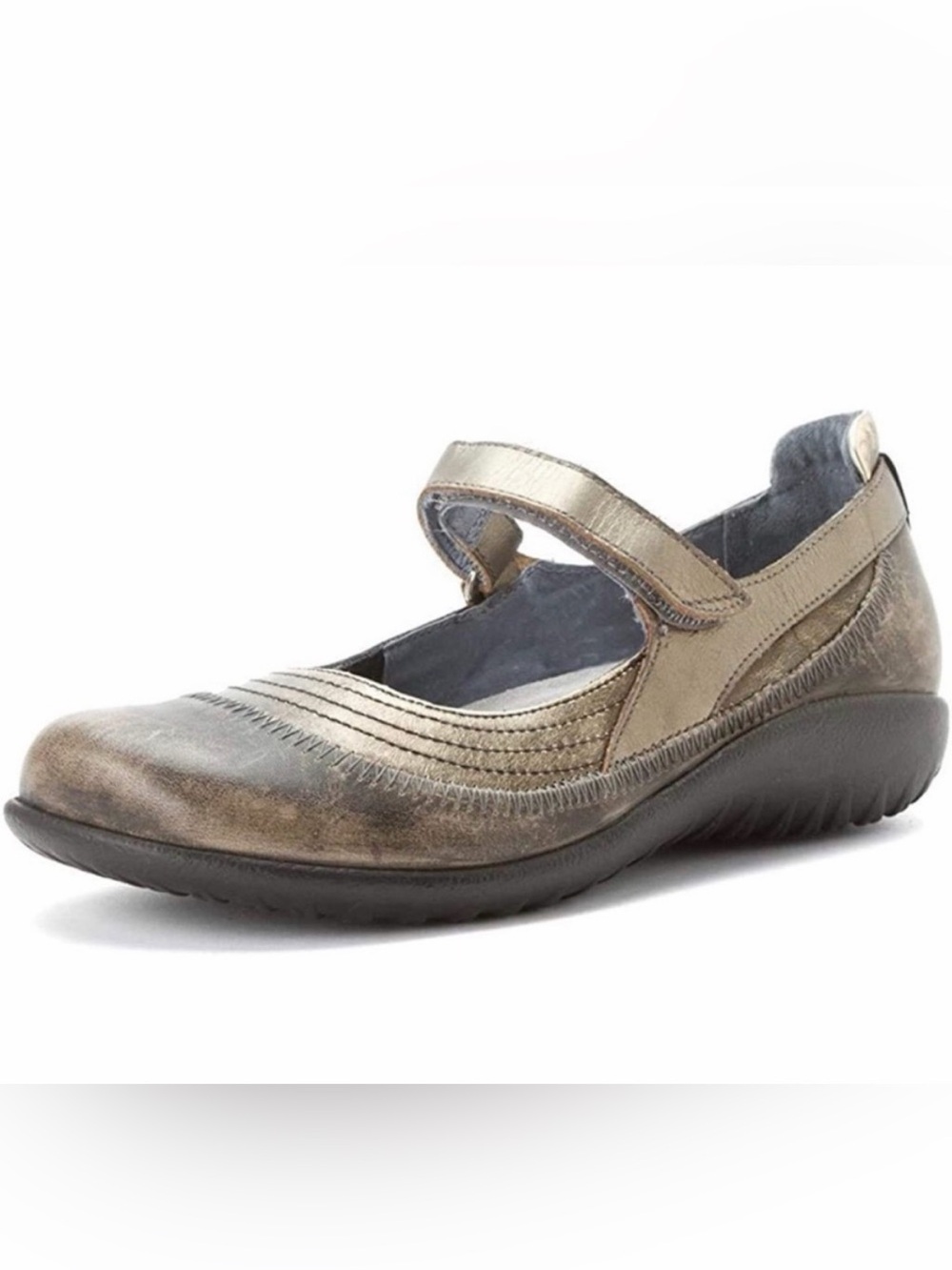 NAOT Kirei Mary Jane Metallic Flat.